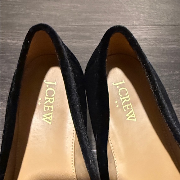 J. Crew Women's Black Velvet Tassel Loafers - Picture 2 of 5